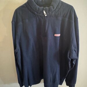 Vineyard Vines Vineyard Navy Shep Shirt 1/4 Zip Sweatshirt Size XXL
